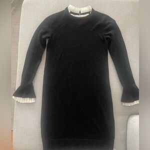 Club Monaco black heather wool sweater dress